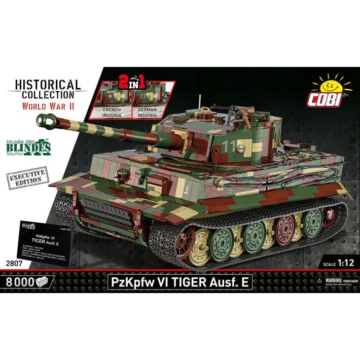 COBI – Collection Historique – Char Pzkpfw VI Tiger Ausf E – Maquette En Briques Pour Collectionneurs (14+)